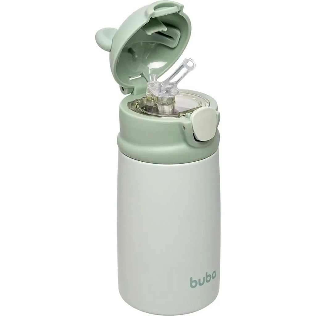 Copo Térmico Parede Dupla Ursinho Verde Buba