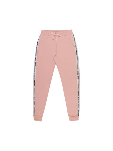 Calça de Moletom com Faixa Lateral para Menina