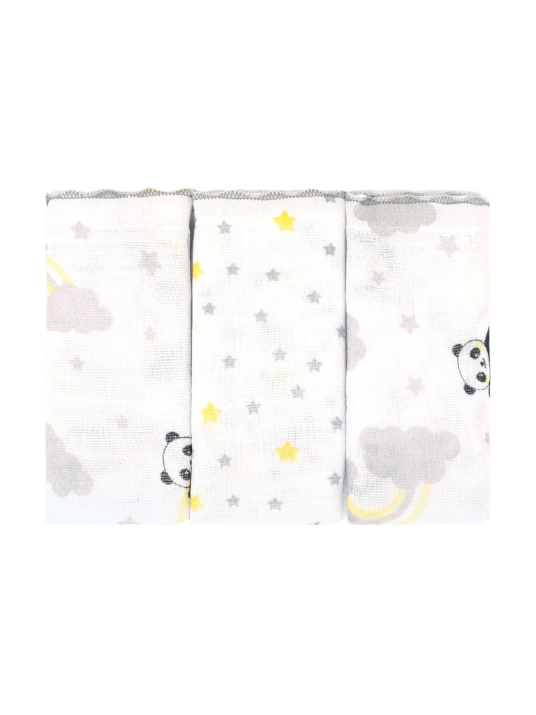 Fralda Luxo Bublim Petit 68x70cm - Est. C/ Festone Kit 3 - 320884 Bublim