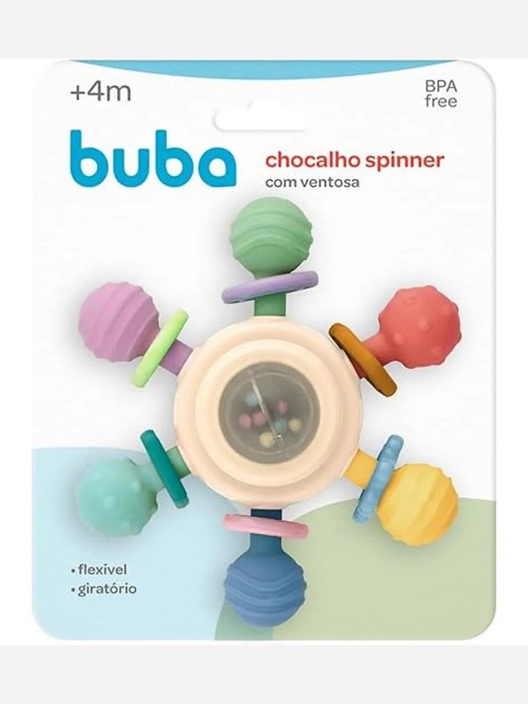 Chocalho Spinner Com Ventosa +4m Buba