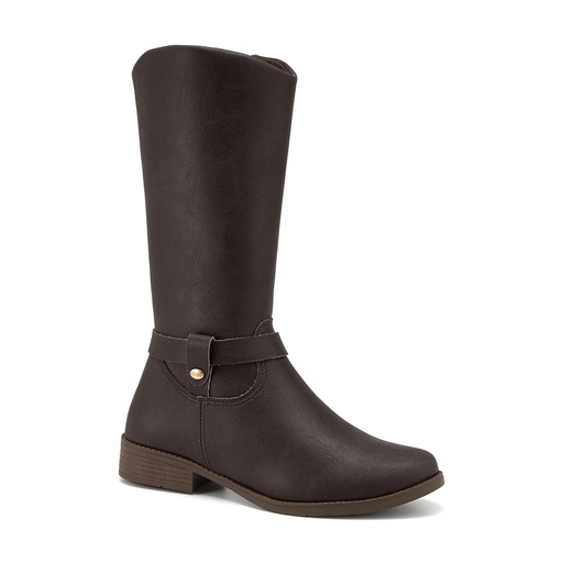 Bota Cano Alto Klin Atena Café para Menina
