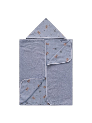 Toalhão com Capuz Fábula Urso Azul