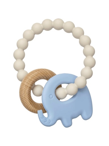Mordedor Elefante de Silicone e Bambu