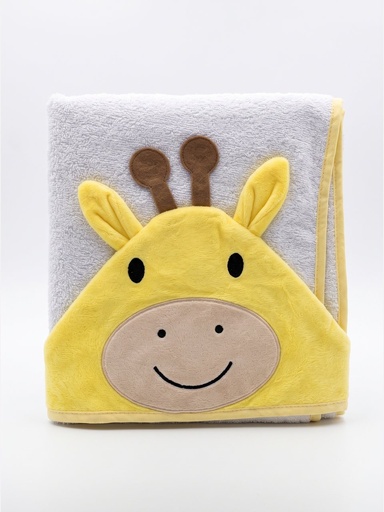 Toalha de Banho com Capuz de Girafa