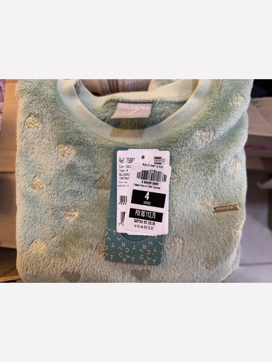 Blusão de Pelúcia com Corações para Menina