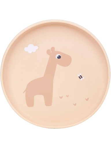 Pratinho de Silicone com Ventosa Girafinha