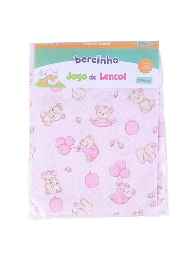 Jogo de Lençol Estampado para Berço, 2 Peças