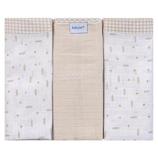 Kit 3 Fraldas de Pano Quadriculadas para Bebê