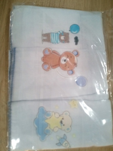 Kit Panos de Boca Pinte & Borde com Puff Azul Incomfral