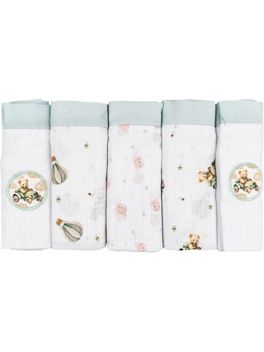 Kit 5 Fraldas Urso no Carro Baby Joy