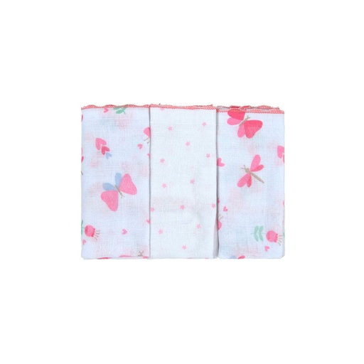 Kit 3 Panos de Boca Estampados Bublim Petit para Bebê