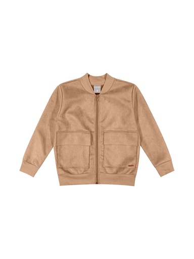 Jaqueta Bomber de Suede para Menino