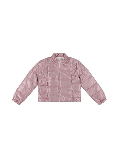 Jaqueta Puffer Coloritta Metalizada para Menina