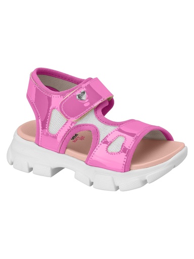Sandália com Velcro e Coração para Menina