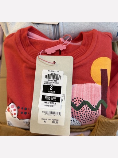 Blusa de Moletom Lilica Ripilica Estampada para Menina