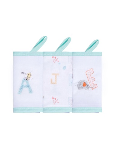 Kit 3 Babetes com Prendedor de Chupeta Elefante Papizinha