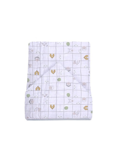 Toalhão de Banho Soft com Capuz Animais Xadrez