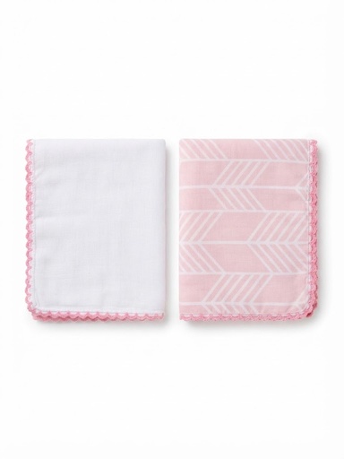 Kit 2 Fraldas de Boca Estampadas Borboletas