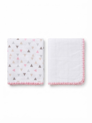 Kit 2 Fraldas de Boca Estampadas Lhama Batistela