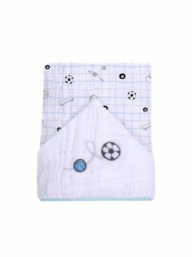 Toalhão de Banho Soft com Capuz Bordado
