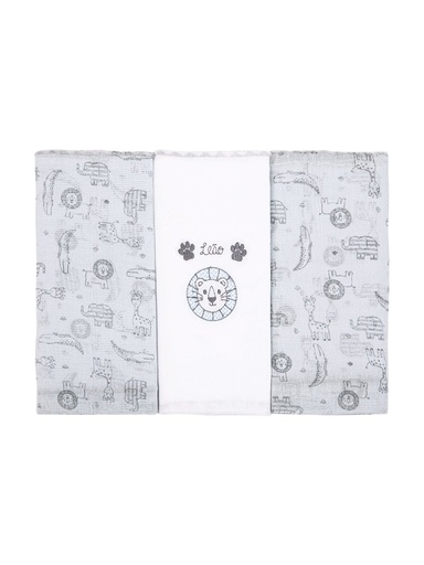 Kit 3 Fraldas Composê Selva Rabisco
