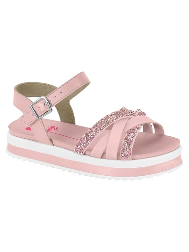 Sandália Flatform com Glitter para Menina