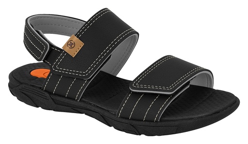 Sandália Molekinho com Velcro e Costura para Menino