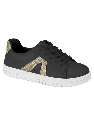 Tênis Molekinha com Detalhe Dourado para Menina