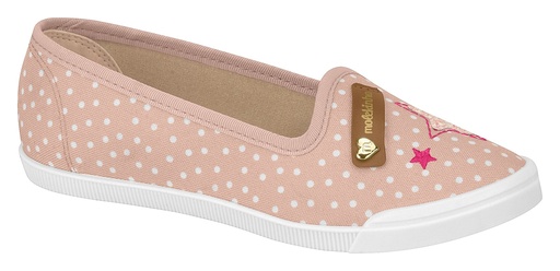 Tênis Slip On Molekinha com Aplique para Menina