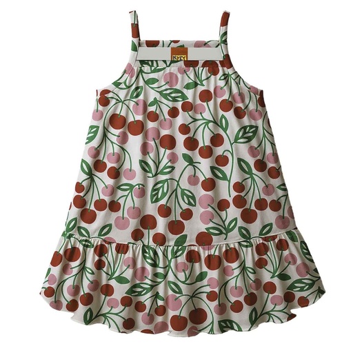 Vestido Kyly Estampa de Cerejas