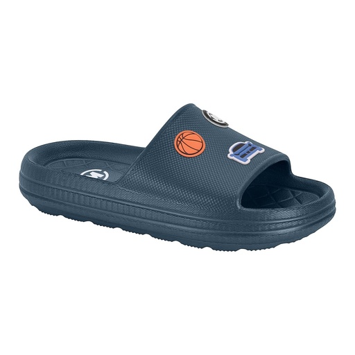 Chinelo Slide com Apliques Molekinho para Menino