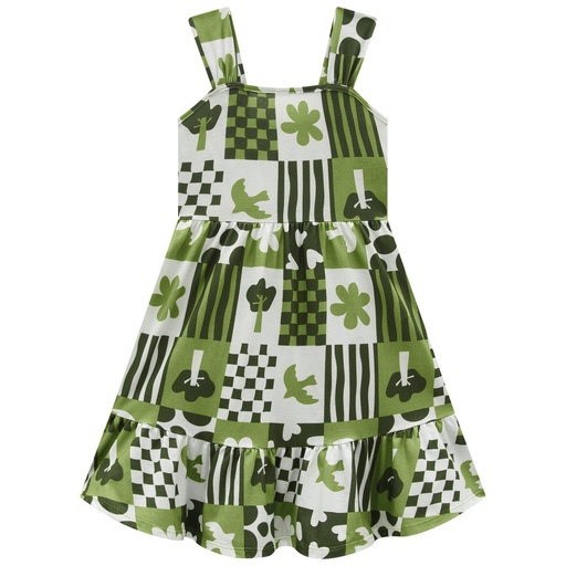 Vestido Estampado Kyly com Alças