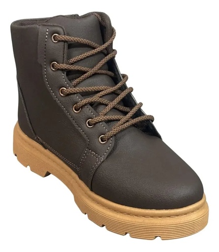 Bota Klin London Kids Café com Cadarço