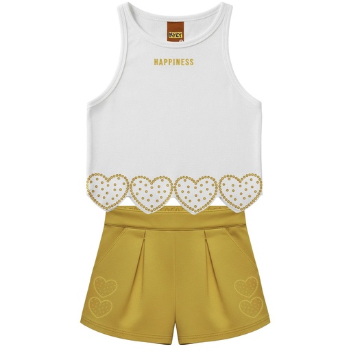 Conjunto Regata Corações Kyly para Menina