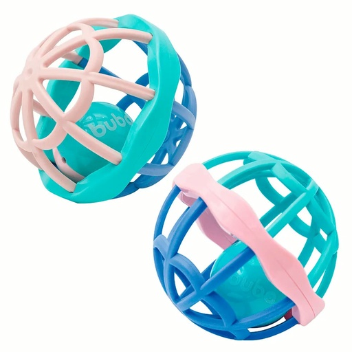 Bolinha Baby Ball Cute Colors com Chocalho Buba