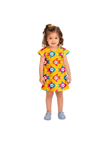 Vestido Estampa de Peixes