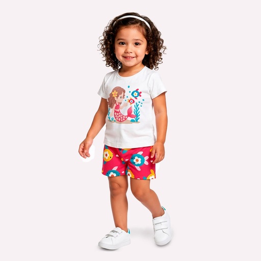 Conjunto Sereia Fundo do Mar Kyly para Menina
