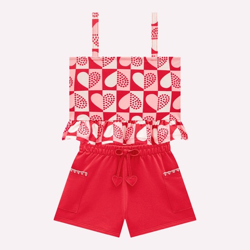 Conjunto Blusa e Short para Menina