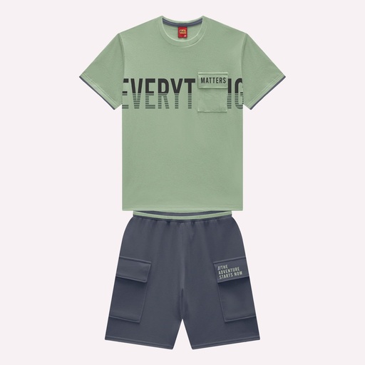 Conjunto Camiseta e Bermuda Kyly para Menino