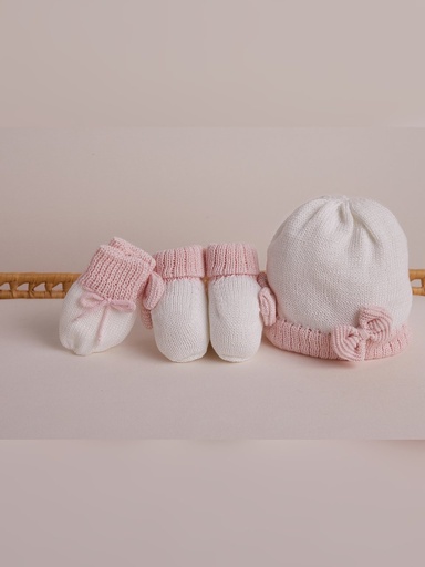Kit Gorro, Luvas e Sapatinho Alice Mundo Faz de Conta