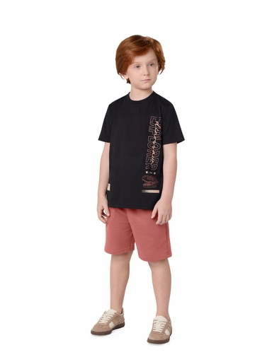 Conjunto Camiseta Explorer e Bermuda para Menino