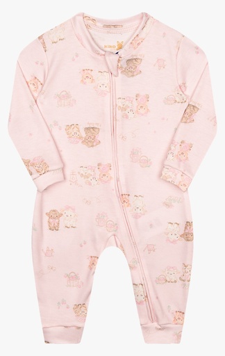 Macacão Manga Longa Kiko Baby para Menina