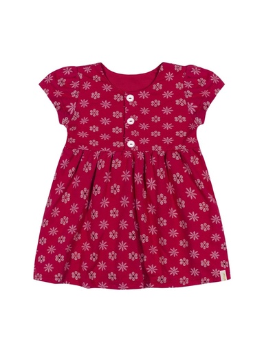 Vestido Floral com Botões Elian