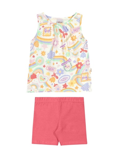 Conjunto Regata Estampada com Shortinho Elian