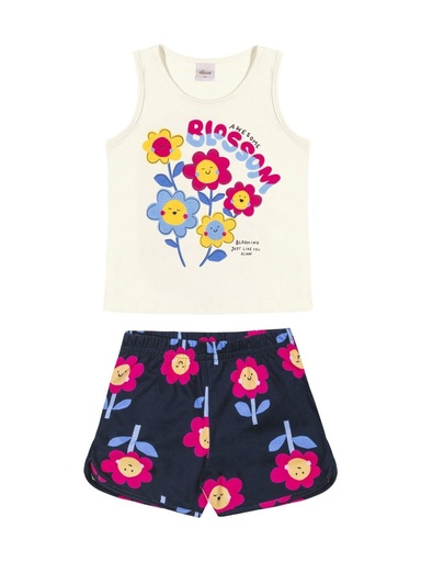 Conjunto Regata Blossom e Sorvete Elian para Menina