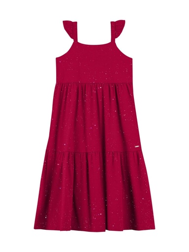 Vestido em Camadas com Brilho Elian