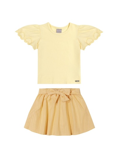 Conjunto Blusa e Saia com Laço Colorittá
