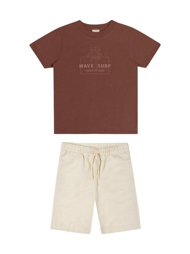 Conjunto Wave Surf com Bermuda Colorittá