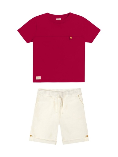 Conjunto Bermuda Bainha Italiana Colorittá