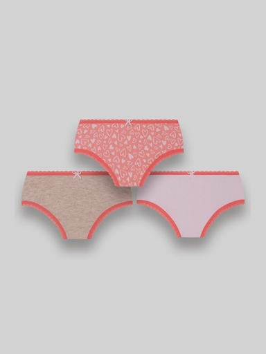 Kit 3 Calcinhas de Algodão para Menina